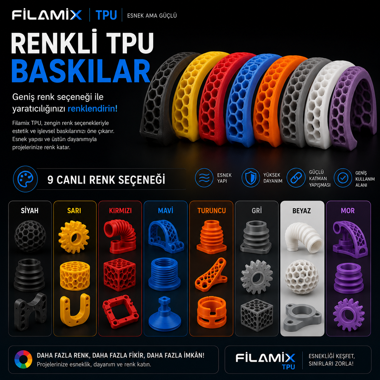 Renkli TPU Baskılar
